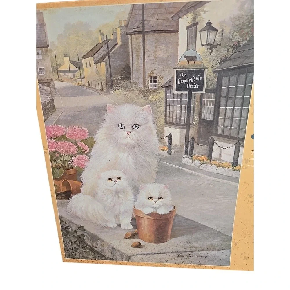 Vintage‎ 1991 Milton Bradley MB Cats 550 Piece Puzzle #4076-8 18